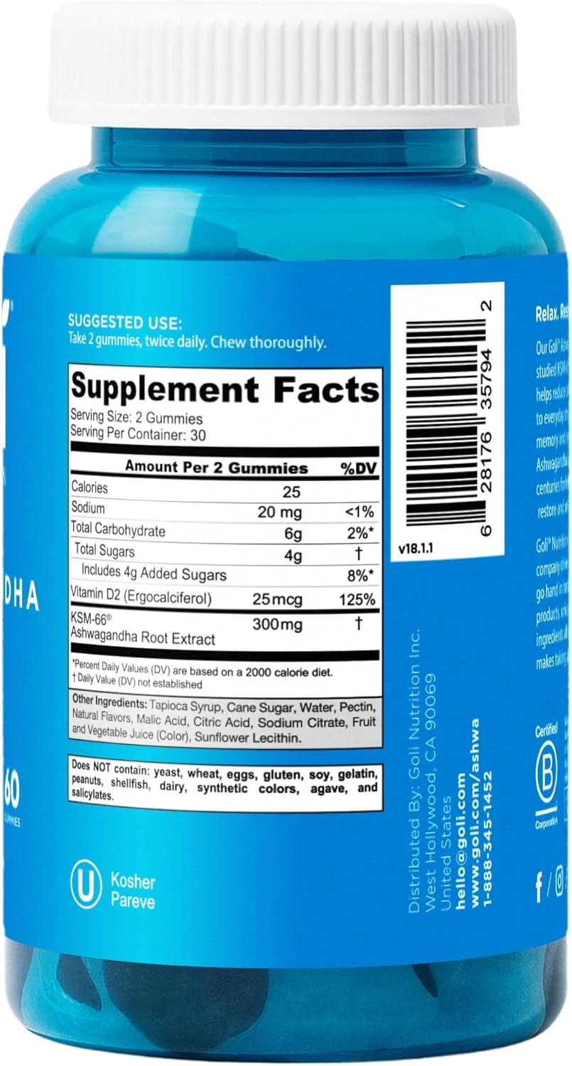Goli Ashwagandha Vitamin D Gummies